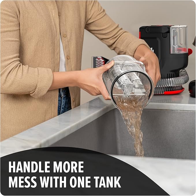 Dirt Devil Portable Spot Cleaner Machine for Carpet and Upholstery, Powerful Suction Spot Cleaning Machine with Versatile Tools, Pair with Dirt Devil Portable Cleaner Solution