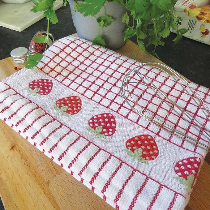Samuel Lamont Poli Dri Tea Towels - Set of 3 (Strawberries)