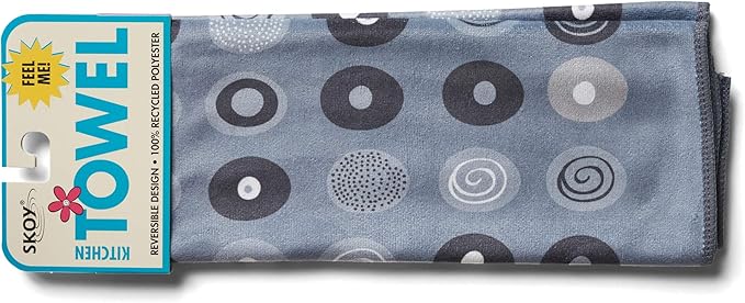 Skoy Cleaning Bundle - Cloth, Scrub, Gray Towel and Sink Holder – Environmentally Friendly, Kitchen & Household Use, Plastic-Free Packaging, Great Gift Idea!