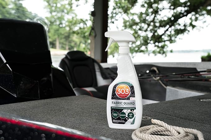 303 Marine Fabric Guard for Boat Covers & Canvas, 16 oz 6-Pack | Restores water and stain resistance on boat covers, canvas, and marine fabrics.