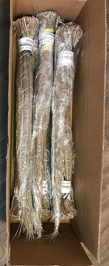 African Handcrafted Sweeping Broom 32" Long (2 Pack)