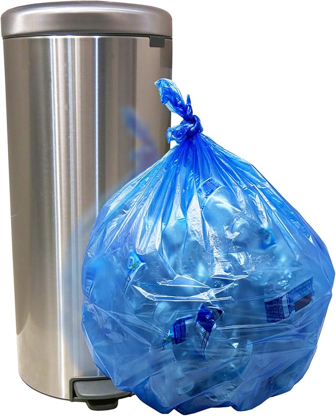 Reli. SuperValue 16-25 Gallon Recycling Bags | 120 Count | Blue Trash Bags