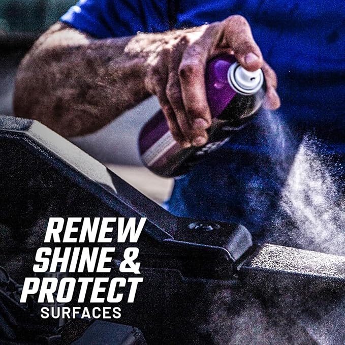 Slick Products Shine & Protectant Spray 17.35 FL OZ. - High Gloss Clear Coating Renew Vinyl, Plastic, Rubber, Trim, Tire, Car, Truck, Motorcycle, Dirt Bike (5-Pack)