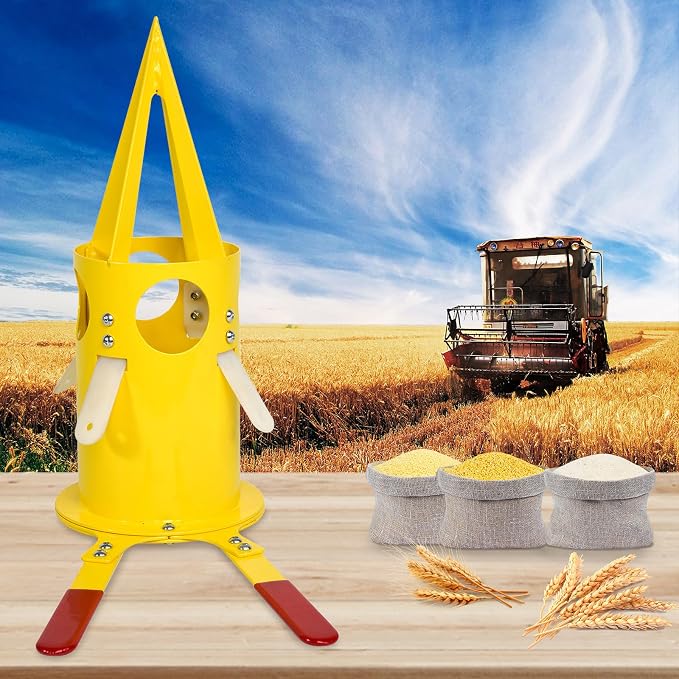 Big Bag Dispenser Bulk Bag Unloader Big bag animal feed unloader for warehouse farm home use Construction Industry (Yellow)