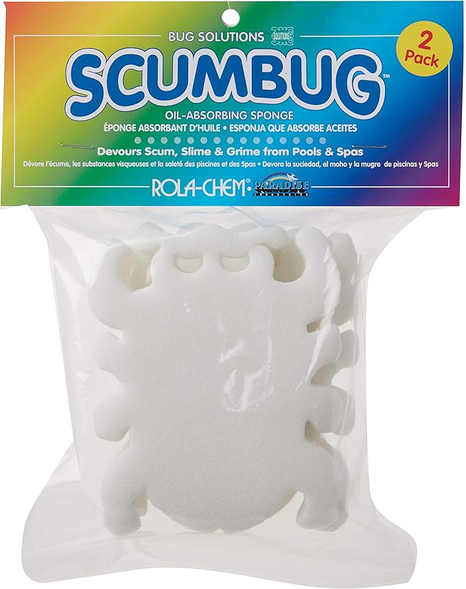 Rola Chem TB-1-24 Scumbug Oil Absorbing Sponge for Swimming Pools (Pack of 2)