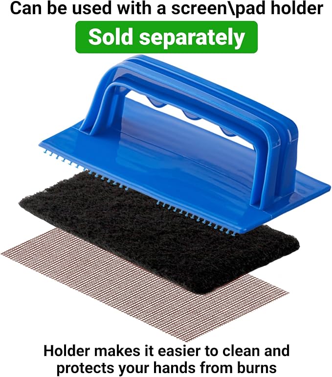 CUSINIUM 10-Pack Griddle Cleaning Pads + 20-Pack Grill Screens