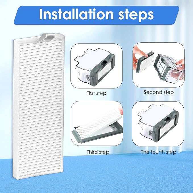 (6 Pieces) HEPA Filter Compatible with Lefant M210B M213S M210S M210 M213, OKP Life K2 K3 K3A K4 K5, Replacement Parts Vacuum filter (NOT FOR M210 PRO)