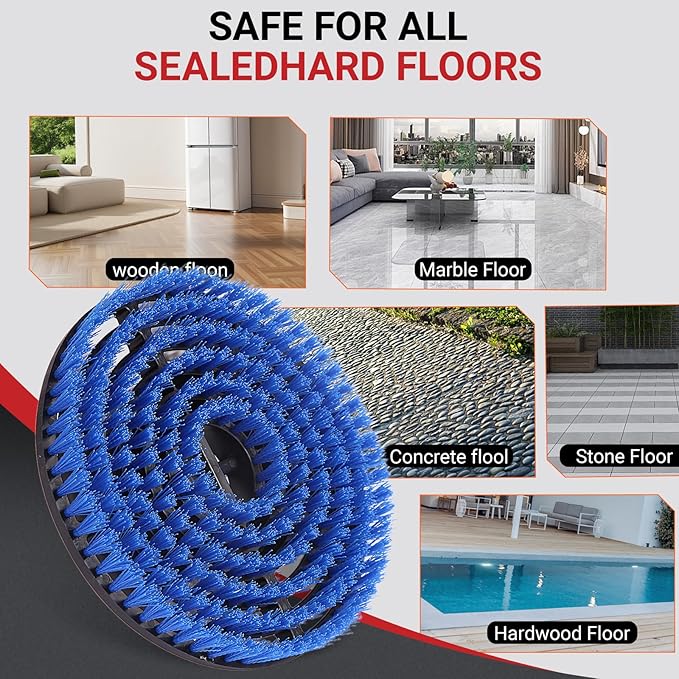 2PC S7001 Enhanced Replacement Brush Heads for Shark S8201/S7000 Series, for Deeper Cleaning of Hard Floors with Shark Steam Mops (Blue)