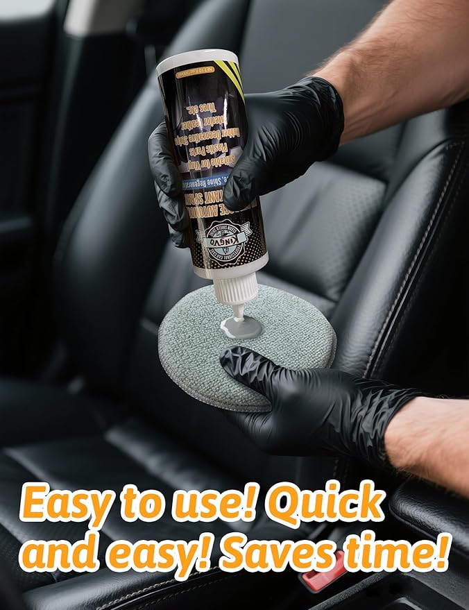 Kingvo Car Leather Conditioner and Car Window Cleaner, Leather Protector Care for Couch Auto Seats,Shower Glass Windshield Washer Fluid Window Tool