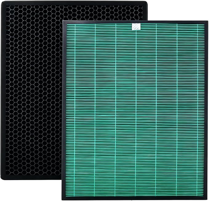 Airmega 230 Filter Replacement for Coway: Airmega 230/240 Air Purifier (AP-1821F) - Captures Particles as Small as 0.3 Microns for Pet Owners - 2 Pack Max2 Green Filter - 6-12 Months Cycle