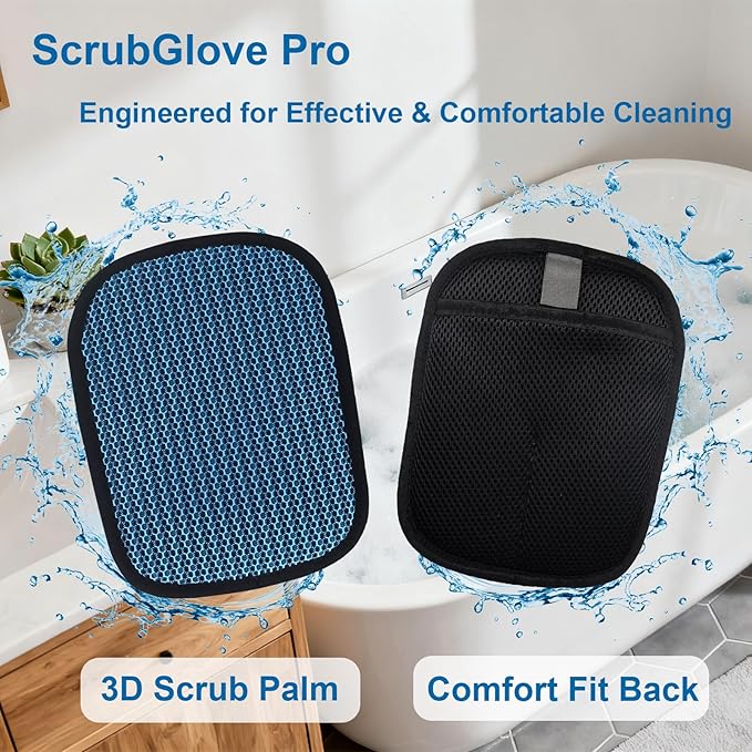 Reusable Cleaning Gloves for Bathtub, Hot Tub,Sink & Shower Surface Cleaner (2 Pack) – Spa Scum Remover & Cleaning Tools, Absorbs Oils & Grime Accessories Deep Cleaning