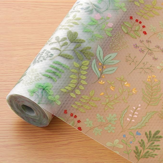 Cooyes Shelf Liner Drawer Liners, Shelf Liners for Kitchen Cabinets, Non Adhesive Cabinet Liner, EVA Waterproof Non-Slip Refrigerator Liners for Kitchen, Drawer