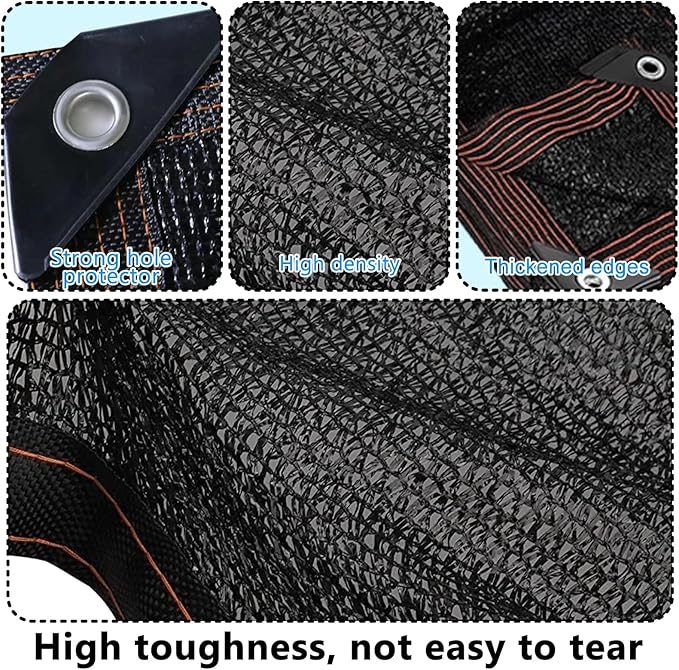 36 ft x 18 ft Black Pool Leaf Net for Rectangle Inground Above Ground Pool Screen Fine Mesh Sunshade Catches Leaves