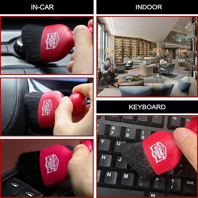 Car Duster with Red Car Detailing Brush