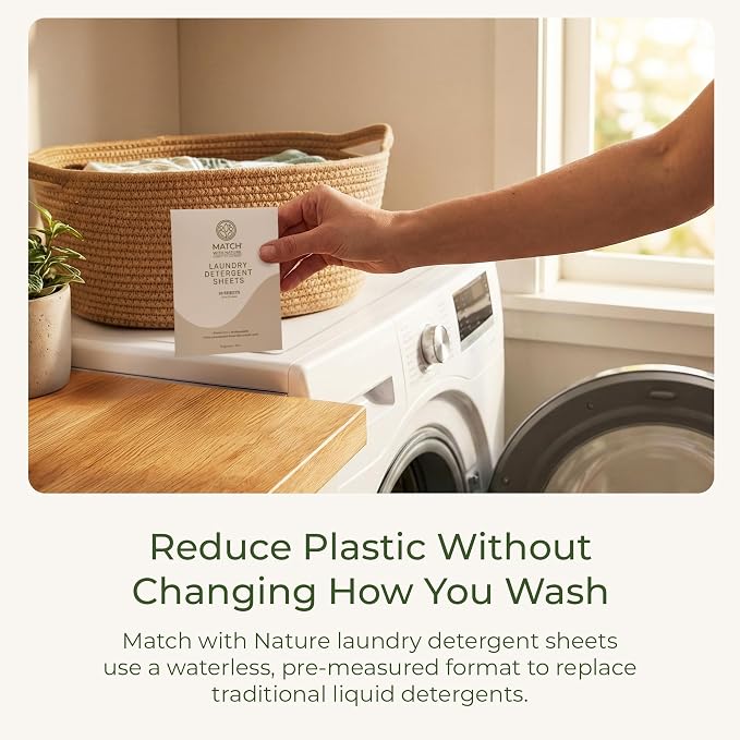 Travel Laundry Detergent Sheets – 10 Pre-Measured Loads, Dissolves Completely – Plastic-Free, Biodegradable Formula – Machine-Ready, Compact, TSA Carry-On Friendly – Fragrance-Free