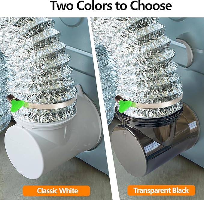 90 Degree Clothes Dryer Vent Elbow,Tight-Fit Connector for 4-Inch Dryer Duct Hose in Narrow Spaces