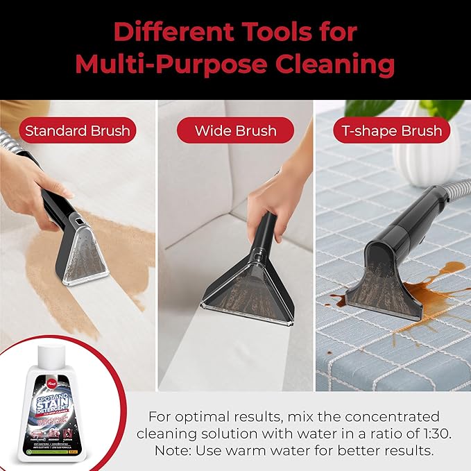 Rosewill Multi-Purpose Portable Carpet and Upholstery Cleaner, Powerful Suction 18 KPa Spot Cleaner, 600W Motor, Car and Auto Detailer, Stain/Spot Remover; Versatile Use: Carpet, Sofa, Pet Hair