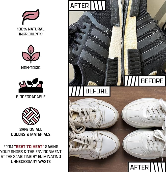 FACTORY LACED Shoe Whitener Bundle - White Shoe Cleaner Includes: White Touch Up, Premium Midsole Marker and Precision Marker - Safe on Leather, Canvas, Vinyl, Nylon and More