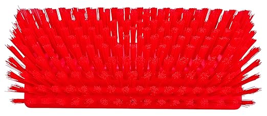 Vikan 70474 Brush,High-Low,Medium,10",PP/PBT,Red
