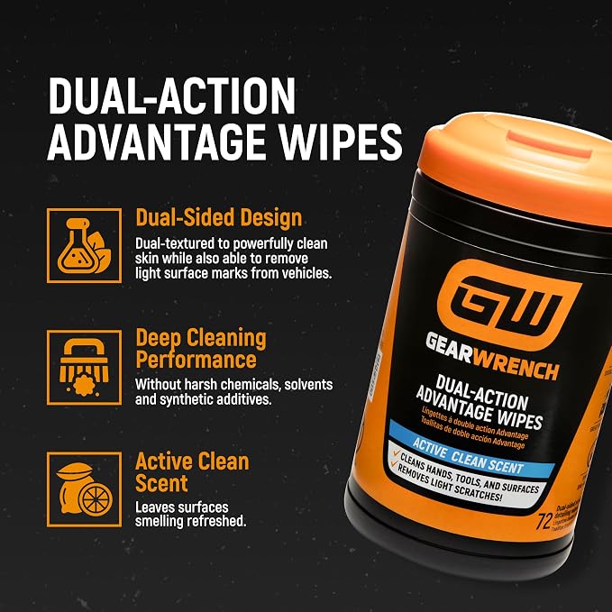 GEARWRENCH 72 Heavy Duty Scrubbing Wipes | GWWIPE72