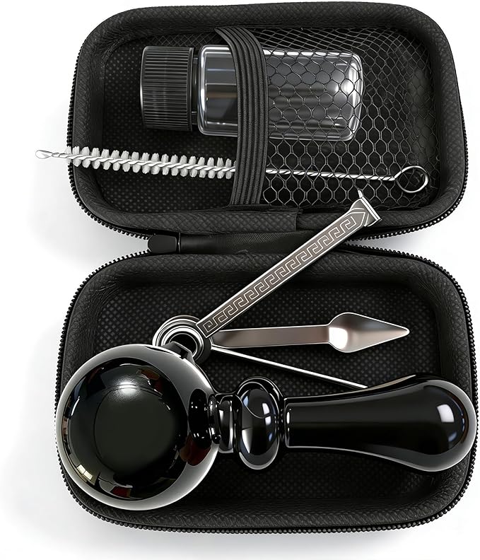 FIRE HIVE 4-inch Classic Retro Collectibles Set, Gorgeous Decoration Suitable for Indoor and Outdoor Use, Black Handicraft Set with Cleaning Tools, and Complete Collectibles Set (Black)