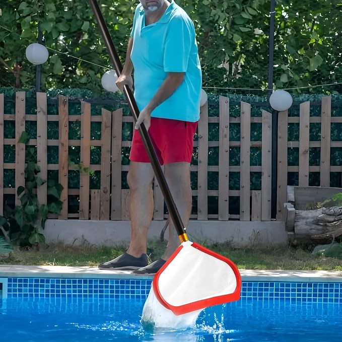 Swimming Pool Pole Carbon Fiber, Pool Skimmer Carbon Fibre, Telescopic Swimming Pool Cleaning Rod, Advanced Adjustable Telescopic Rod, Used for Skimming nets, Brushes, Vacuum Heads (12 Feet)