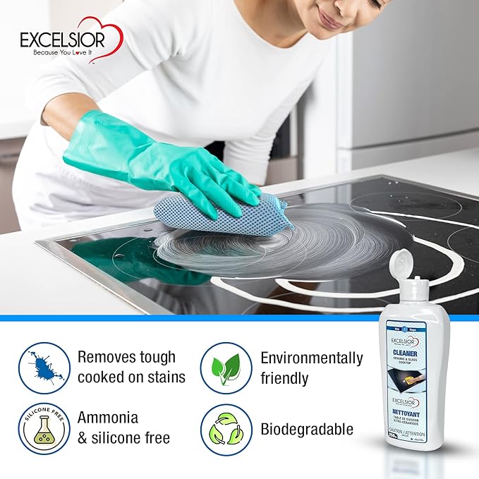 Excelsior HE Ceramic and Glass Cooktop Kit, 12.5 Ounce