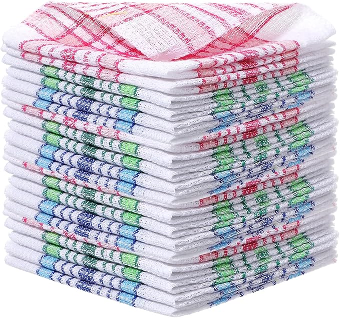 MAQUITA 36 Pieces Kitchen Dish Cloths Kitchen Dish Towels Washable Cleaning Cloth for Washing Dishes Wipe Glass Home Household Supplies, 12 x 12 Inch