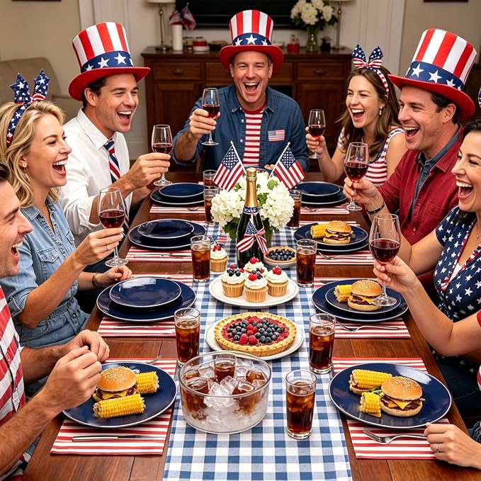 I00000 150Pcs Blue Plastic Plates,Hanukkah Plastic Plates,Navy Blue Disposable Plates with Silverware include 30 Dinner Plates10.25,30 Dessert Plates10.25,90 Silver Silverware Set for Party