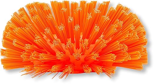 SPARTA Kettle Brush, Essential Scrubber with Flared Head for Cleaning Tanks and Kettles, 5.25" x 7.5", 1 Count, Orange
