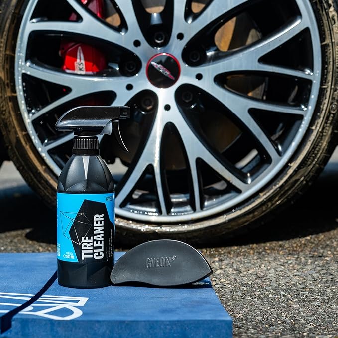 Gyeon Tire Cleaner Kit Advanced Rubber Cleaner For Tires Trim Mats Restores Deep Clean And Preparation Removes Embedded Dirt Grime Dressing Residue Long Lasting Results Detailing Essential
