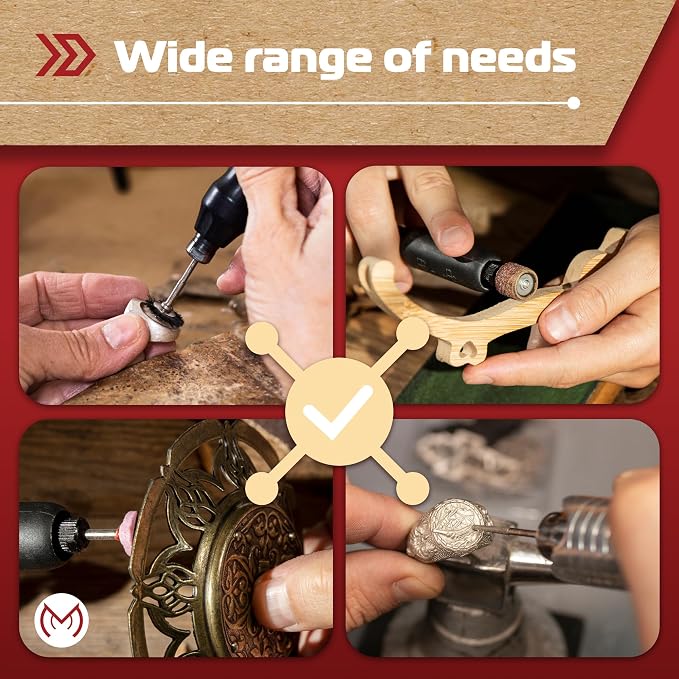 476 PCS Rotary Tool Accessories Kit, 1/8-in Shank Rotary Tool Kit, Universal Fitment for Easy Polishing, Sanding, Cutting, Drilling, Engraving, Sharpening, Grinding with Portable Storage Case