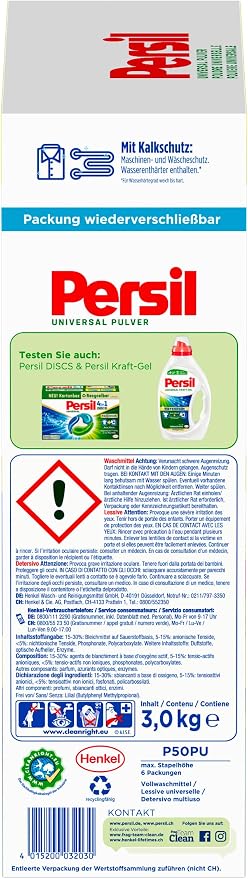 Persil Universal Detergent Powder | Deep Clean (50 Loads | 3.0 Kg)