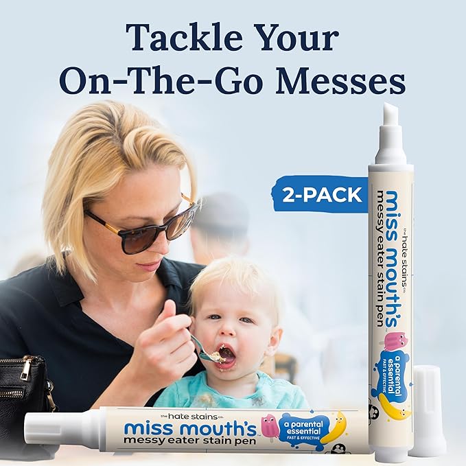 Miss Mouth's Messy Eater Stain Treater Refill Ready Bundle and Stain Pens
