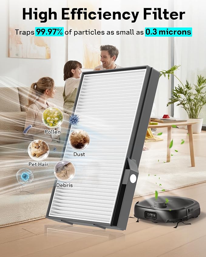 E25 E28 Replacement Parts for eufy Omni Robot Vacuum E25 E28, 12 Pack E25 Dust Bags + 12 Pack E25 Accessories Parts