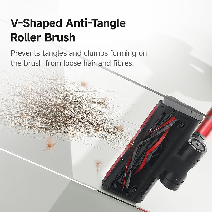 uwant 8-in-1 Cordless Vacuum Cleaner with 50min Runtime 35Kpa Powerful Suction Vacuum Cleaners for Home Anti-Tangle Stick Vacuum for Pet Hair Carpet Hard Floors
