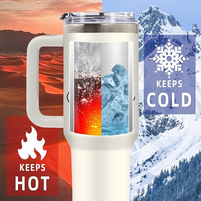 DUUV Motivational Gifts for Women Men, Funny Saying Tumbler 40 Oz with Handle Lid and Straws, Funny Coworker Gifts for Work Office, Inspirational Gift for Birthday Christmas, 1PCS