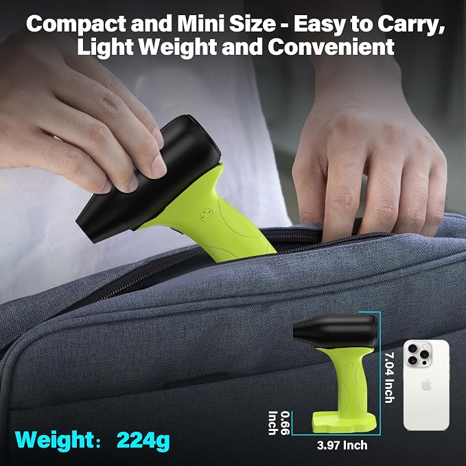 Cordless Jet Dry Blower for Ryobi 18V Battery, 130000RPM Turbo Blower, Compressed Air Duster & Mini Leaf Blower, Portable Handheld Dust/Snow Cleaner for Lawn Patio Car Office