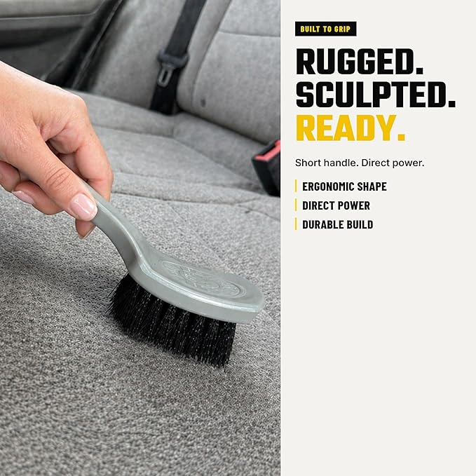 Chemical Guys, The Nifty Interior Detailing Brush 2 Pack, Soft Bristle Cleaning Tool for Car Vents, Dashboards, Steering Wheels, Door Panels, Cup Holders, Auto Interior Detail Brush Set