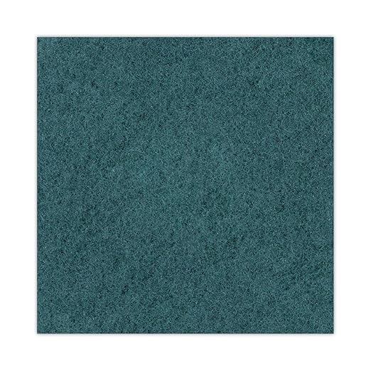 Boardwalk Heavy-Duty Scrubbing Floor Pads, 16" Diameter, Green, 5/Carton