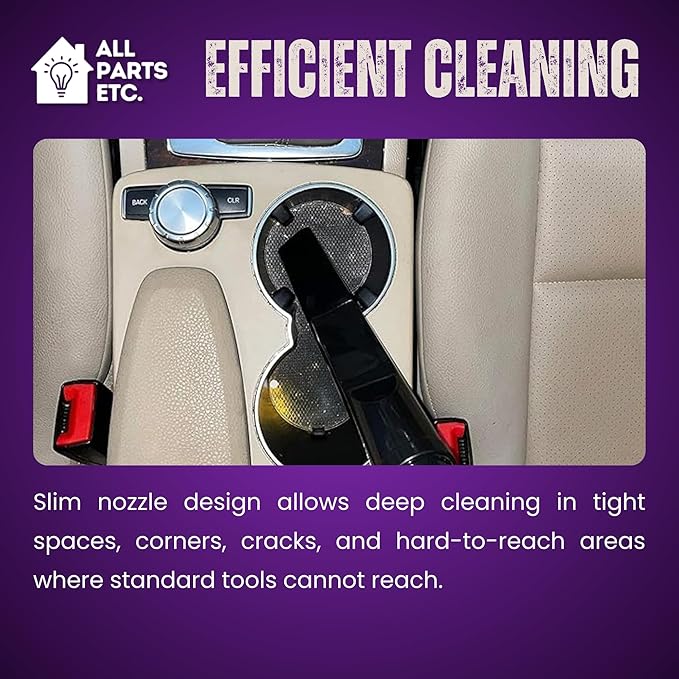 1 Pack 2-1/2" Crevice Tool for Shop Vac Long Reach Vacuum Attachment for Wet/Dry Vacuums, Shop Vacuum, Workshop, Craftsman, Ridgid, Vacmaster and More