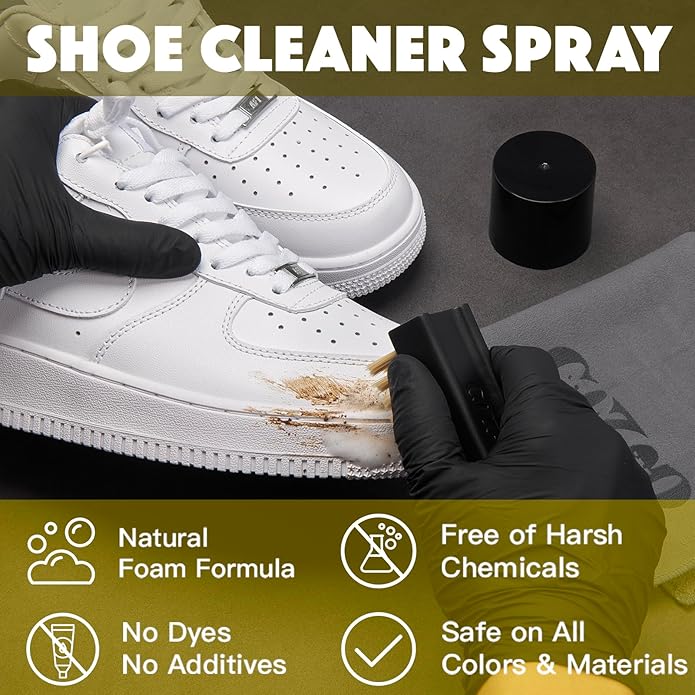 COZGO Protect Shoe Protector Spray, Rain & Stain Waterproof Shoe Spray, Nano Protection for Sneaker, Suede, Leather,10.15FlOz