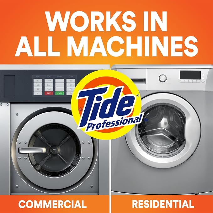 Tide PRO Laundry Detergent Powder Bulk, Removes Hotel, Restaurant and Healthcare Stains in One Wash, Commercial Use, 173 loads, 197 oz