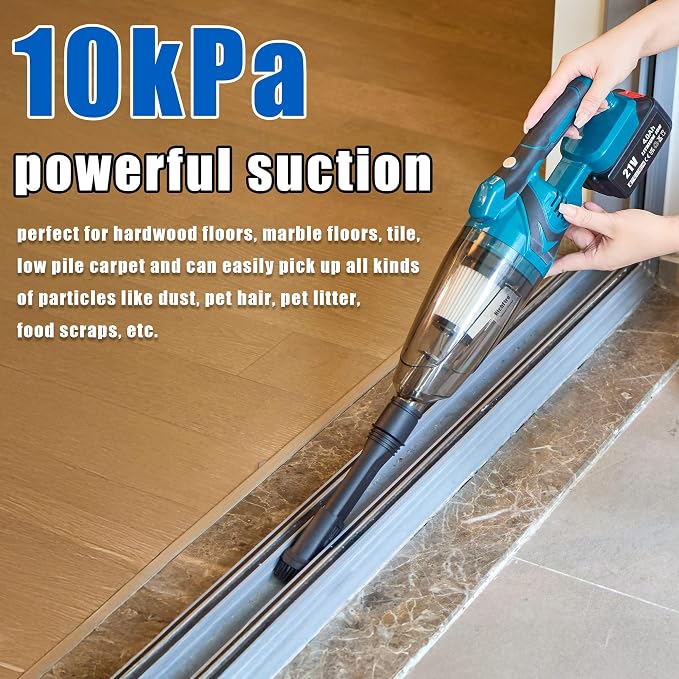 Cordless Vacuum Cleaner Compatible with Makita Battery,Wireless Handheld Vacuum Cleaner for Home, Boat, Workshop, Pet Hair, Furniture Cleaning(Tool Only No Battery)