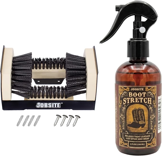 Jobsite Boot Scrubber and Shoe Stretcher Spray Bundle