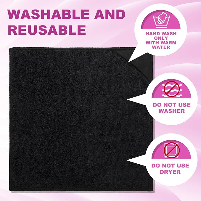 Tudomro 30 Pcs Magnetic Microfiber Cleaning Cloth Dry Erasers Bulk for Most Whiteboards Dry Erase Cloth Cleaner Reusable, Home, Office, 10'' x 10''(Black, Gray,Blue)