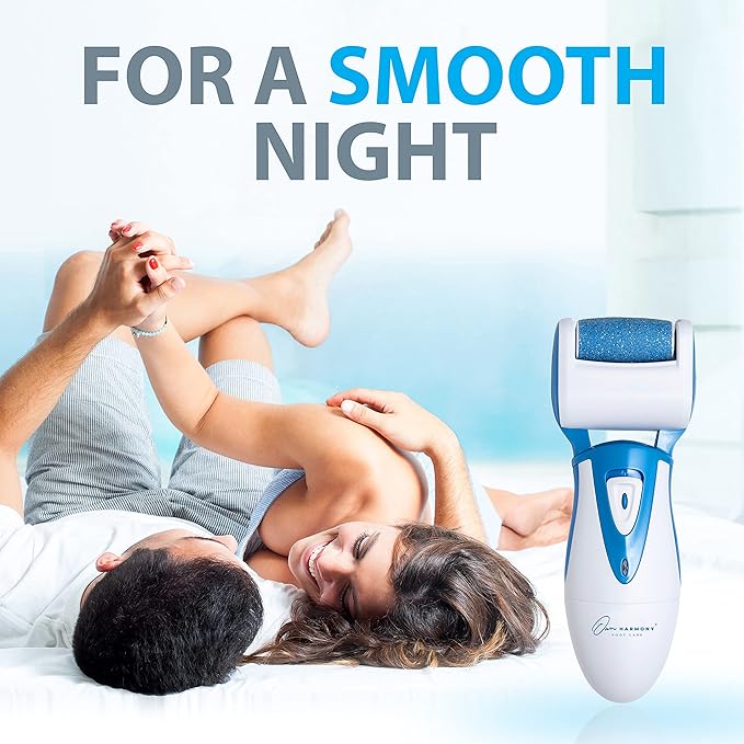 Electric Callus Remover: Rechargeable Electronic Foot File CR900 by Own Harmony (Powerful Motor) Best Pedicure Tools w 3 Rollers Professional Pedi Feet Care Sander for Cracked Heels and Hard Skin