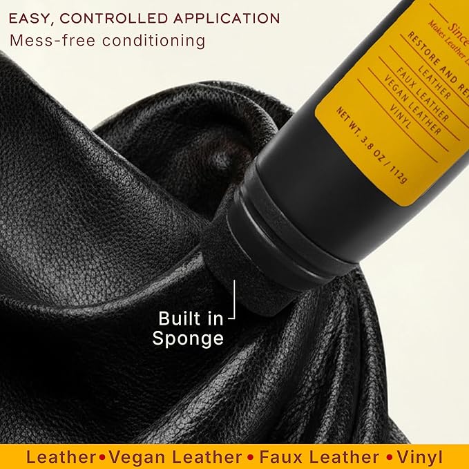 Leather Honey 8oz Conditioner & Black Recoloring Balm