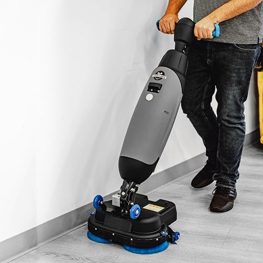 Electric Floor Scrubber Cleaner with 18” Power Mop Brushes Cordless 36V Battery Powered