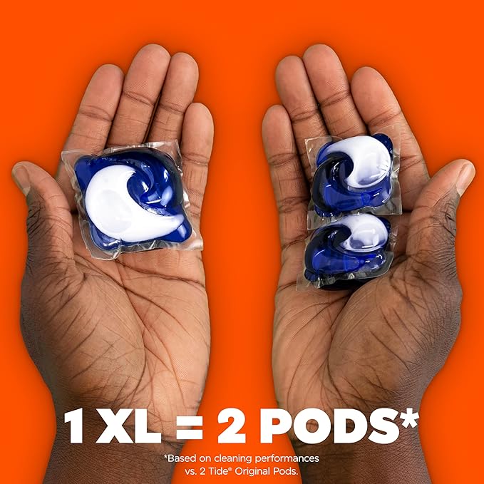 Tide Hygienic Clean Power PODS Laundry Detergent Pacs, Original Scent, 57 Count, Removes Visible and Invisible Dirt